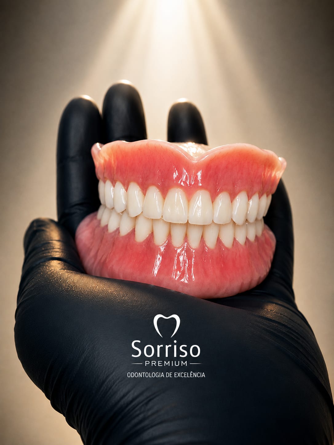 Prótese protocolo sobre implantes da Sorriso Premium